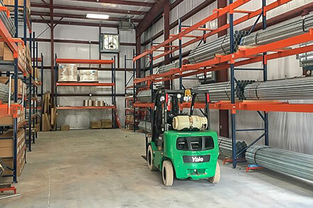 warehouse storage of electrical supplies