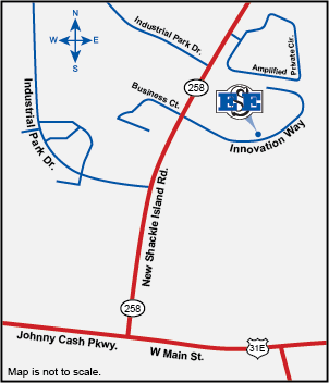 Map to Hendersonville, TN store 208