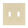 2139V - Wallplate 2G Toggle Thermoset STD Iv - Eaton