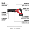 282122 - M18 Fuel Sawzall Reciprocating Saw - 2 Battery XC5 - Milwaukee Electric Tool