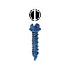 36H114 - 3/16'' X 1-1/4'' Slotted HWH Concrete Screw Anchor - L.H. Dottie CO.