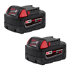 48111852 - M18 Redlithium XC5.0 Ext Capacity Battery 2PK - Milwaukee Electric Tool