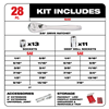 48229481 - 3/8 Drive 28PC Ratchet/Socket Set W/Packout Low-PR - Milwaukee®