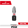 48324712 - Shockwave 1" Impact Phillips #2 Insert Bits 25PK - Milwaukee Electric Tool