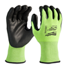 48738933 - Hi-Vis Cut Level 3 Polyurethane Dipped Gloves - Milwaukee Electric Tool