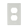 5132W - Wallplate 1G Duplex Recp Nylon STD WH - Eaton