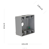 53410 - HBL 2G WP BX, (3)3/4HUBS Gry - Hubbell--Raco