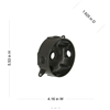 53612 - HBL 4" RND WP Splice BX, (5)1/2HUBS BRNZ - Bell