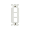 55235EW - Strap 3 Port Modular Decorator WH - Eaton