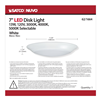 621664 - *Delisted*7" 13W Led Disk Light 3K/4K/5K White120v - Satco