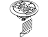 881RC4ATCBK - 881 Cover W/ 2DUP Rec 4PORTS Data BK - Wiremold