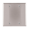 93152B0X - Wallplate 2G Blank Box Mount STD SS - Eaton