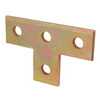 AB220 - 4H Flat Tee Plate Yellow Zinc Fitting - Superstrut