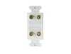 F9005WH - Univ Dual Speaker Outlet Strap WH - Legrand-On-Q