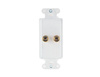 F9006WH - Univ SGL Speaker Outlet Strap WH - Legrand-On-Q