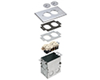 FLB5321NL - 1G Nickel Plated Floor Box Kit - Arlington Industries