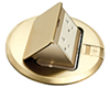 FLBT6615MBLR - Brass Pop-Up CVR W/Level Ring - Arlington Industries