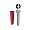 K6C0 - #10 Red Conical Anchor Kit W/PH Combo Drive Screws - L.H. Dottie CO.