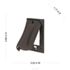 MX1050Z - HBL 1G WP Gfci Bronze Verticle Cover - Bell