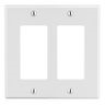 P262W - Wallplate, 2-G, 2) Dec, WH - Wiring Device-Kellems