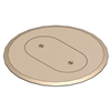P68SRCBGE - Beige Single RCPT Cover - Steel City