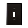 PJ1BK - Wallplate 1G Toggle Poly Mid BK - Eaton