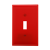 PJ1RD - Wallplate 1G Toggle Poly Mid RD - Eaton Wiring Devices