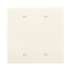 PJ23A - Wallplate 2G Blank Box Mount Poly Mid Al - Eaton