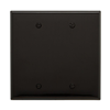 PJ23BK - Wallplate 2G Blank Box Mount Poly Mid BK - Eaton