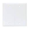 PJ23W - Wallplate 2G Blank Box Mount Poly Mid WH - Eaton