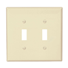 PJ2A - Wallplate 2G Toggle Poly Mid Al - Eaton