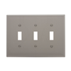 PJ3GY - Wallplate 3G Toggle Poly Mid Gy - Eaton