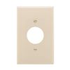 PJ7A - Wallplate 1G SGL Rec W/1.4" Hole Poly Mid Al - Eaton Wiring Devices