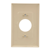 PJ7V - Wallplate 1G SGL Rec W/1.4" Hole Poly Mid Iv - Eaton Wiring Devices