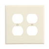 PJ82LA - Wallplate 2G Duplex Poly Mid La - Eaton