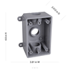 PSB37550GY - HBL 1G NM WP Box, (3)1/2 or 3/4" Outlets - Bell
