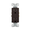 TR1107B - Recp TR Deco Duplex 15A 125V 2P3W BR - Eaton Wiring Devices