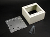 V57442 - STL Extra Deep Dev Box 2G Ivory - Wiremold