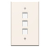 WP3403LA - 1G Wallplate 3-Port La (M10) - Legrand-On-Q